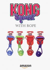 Kong squeezz with rope