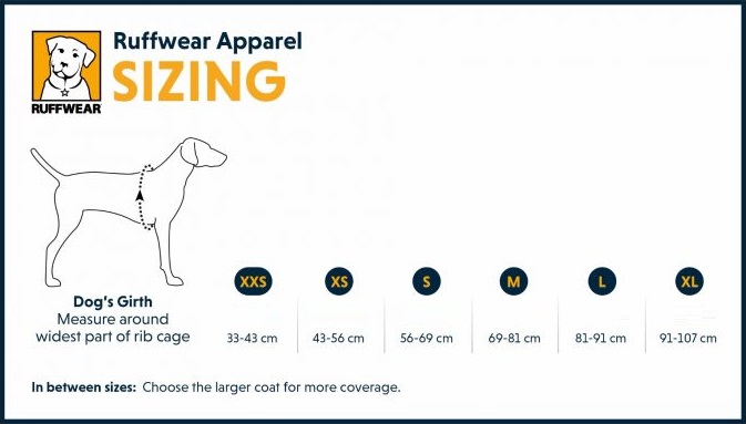 Ruffwear apparel sizing 5